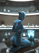 3D Asari Ceeeeekc Liara_T'Soni Mass_Effect // 2880x3840 // 4.8MB // jpg