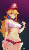 Doxy Princess_Peach Super_Mario_Bros // 485x830 // 601.7KB // png