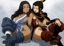 Avatar_The_Last_Airbender Azula Katara coolerinker // 6370x4616 // 10.7MB // jpg