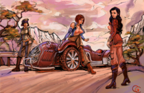 Asami_Sato Gellyculo Korra Opal_Bei_Fong The_Legend_of_Korra // 1197x779 // 1.6MB // png