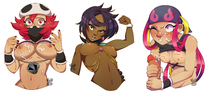 Olivia_(Pokemon) Pokemon Pokemon_Sun_and_Moon team_skull_Grunt // 2466x1137 // 2.3MB // png