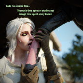 3D Blender Ciri Comic FenrirsRevenge Horse The_Witcher The_Witcher_3:_Wild_Hunt Yennefer // 3840x3840 // 14.0MB // png