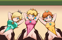 Princess_Daisy Princess_Peach Princess_Rosalina Super_Mario_Bros edit // 1840x1200 // 1.1MB // jpg