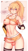 RWBY Yang_Xiao_Long bluefield // 1194x2150 // 245.1KB // jpg