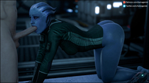 3D Asari Liara_T'Soni Mass_Effect Tomoganim // 1920x1080 // 153.1KB // jpg