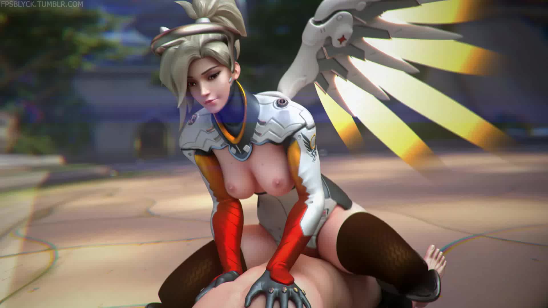 3D Animated Cinema_4D Mercy Overwatch fpsblyck // 1920x1080 // 3.6MB // webm