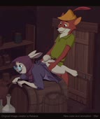 Animated Mother_Rabbit Peter_Rebane Robin_Hood Robin_Hood_(character) Sfan // 1432x1700 // 7.8MB // webm