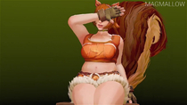 3D Animated Blender Marvel_Rivals Sound Squirrel_Girl magmallow // 1280x720, 10.5s // 1.3MB // mp4