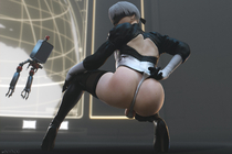 3D Android_9S Blender Nier_Automata nynx3D // 2560x1706 // 302.2KB // jpg