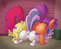 Apple_Bloom Jester My_Little_Pony_Friendship_Is_Magic Scootaloo Sweetie_Belle // 1500x1200 // 906.4KB // png