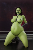 3D Gamora Guardians_of_the_Galaxy Marvel_Comics Samson // 1008x1520 // 1.4MB // png