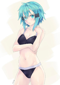 Shino_Asada Sinon Sword_Art_Online hentai // 857x1200 // 332.6KB // jpg