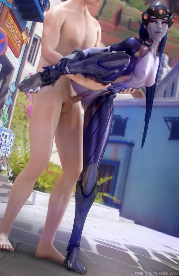 3D Animated Cinema_4D Overwatch Widowmaker fpsblyck // 624x960 // 1.5MB // webm