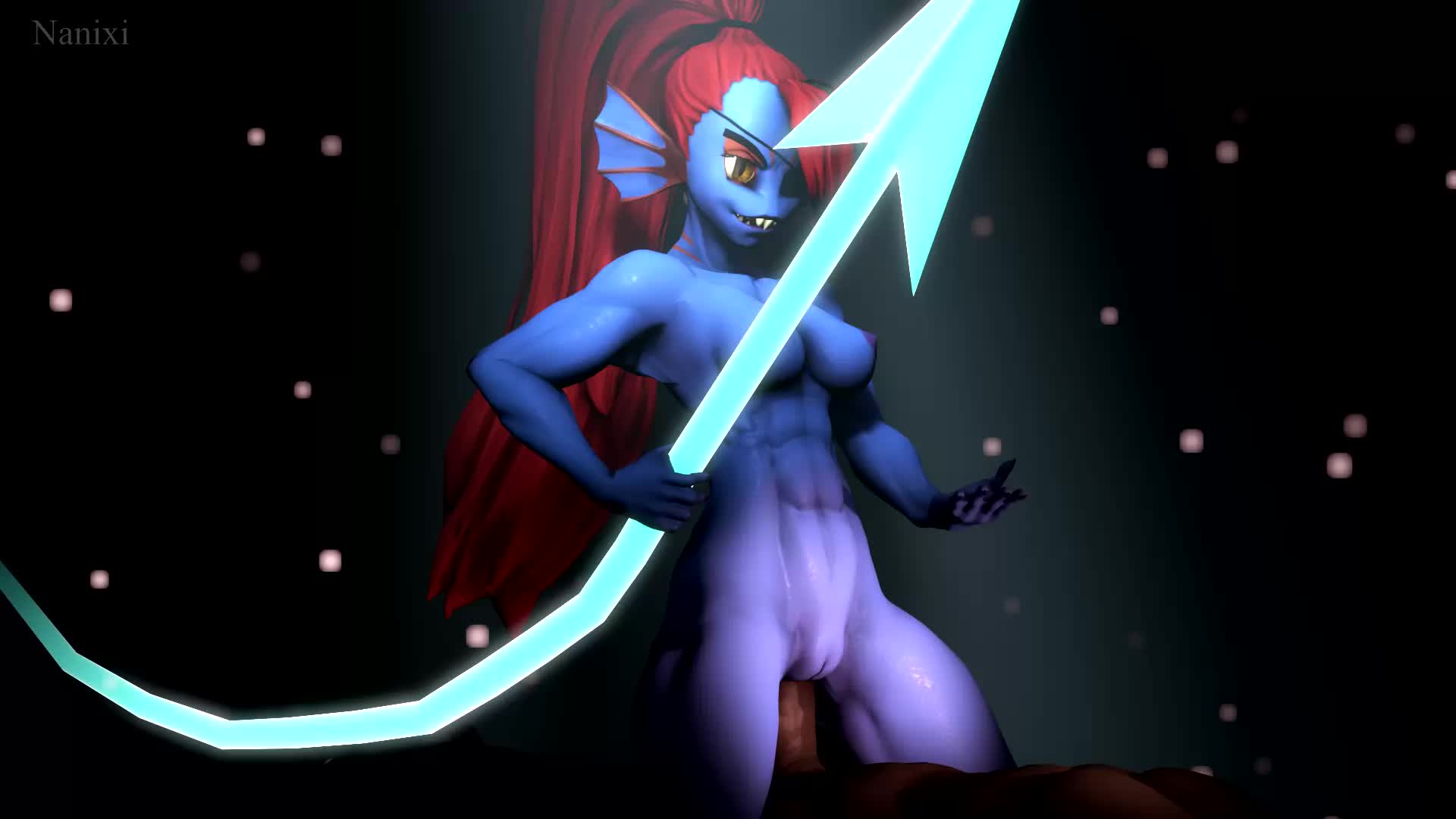 3D Animated Source_Filmmaker Undertale Undyne nanixi // 1920x1080 // 1.2MB // webm