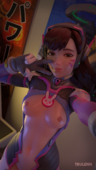 3D Blender D.Va Overwatch trulenn // 1080x1920 // 2.1MB // png