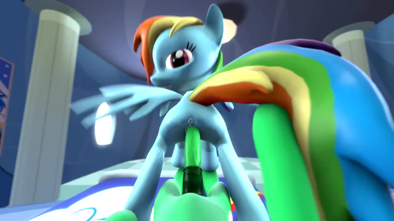 3D Animated My_Little_Pony_Friendship_Is_Magic Rainbow_Dash Source_Filmmaker // 1280x720 // 2.0MB // webm