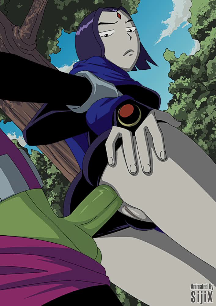 Animated Beast_Boy DC_Comics Incognitymous Raven Sijix Teen_Titans // 707x1000 // 908.0KB // webm