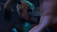 1kmspaint 3D Animated Batman_Arkham_City  DC_Comics Harley_Quinn Source_Filmmaker // 384x216 // 2.5MB // gif