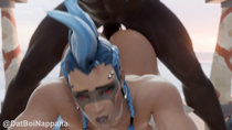 3D Animated Blender Junker_Queen Overwatch nappana // 1920x1080, 15s // 28.4MB // mp4