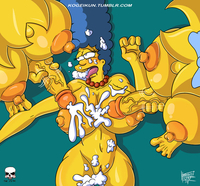 Kogeikun Lisa_Simpson Maggie_Simpson Marge_Simpson The_Simpsons // 500x466 // 165.1KB // jpg