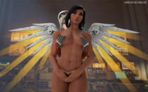 Mercy Overwatch Pharah pharahbestgirl // 1920x1200 // 1.7MB // png