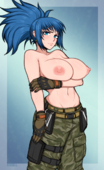 Afrobull King_of_Fighters Leona_Heidern // 859x1400 // 1.1MB // png