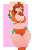 Princess_Daisy Super_Mario_Bros kokobuttz // 574x900 // 963.8KB // png