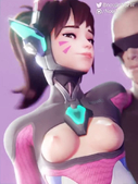 3D Animated Blender D.Va Noujin Overwatch Sound // 720x960, 81.3s // 14.1MB // mp4