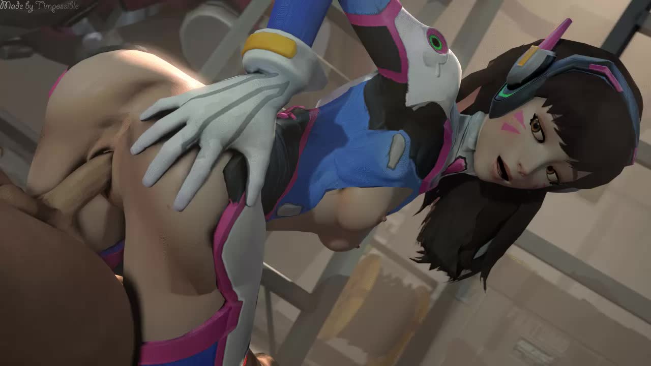 3D Animated D.Va Overwatch Source_Filmmaker timpossible // 1280x720 // 287.0KB // webm