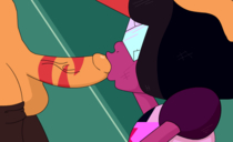 Animated Garnet Jasper_(Steven_Universe) Steven_Universe sleeptalker // 629x384 // 383.2KB // gif