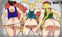 Cammy_White Chun-Li H-Lab R._Mika Rainbow_Mika Street_Fighter // 4096x2457 // 1.1MB // jpg