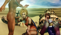 Final_Fantasy_X Rikku XNALara Yuna ratounador // 2590x1490 // 4.3MB // png