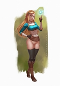 Princess_Zelda The_Legend_of_Zelda dandonfuga // 3508x4961 // 862.6KB // jpg