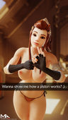 3D Blender Brigitte_Lindholm Overwatch masteraaransfm // 1080x1920 // 1.2MB // png