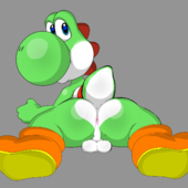 Super_Mario_Bros Yoshi // 1280x1280 // 325.6KB // png