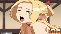 Animated Delicious_in_Dungeon Marcille_Donato Sound suoiresnu // 1280x720, 61.8s // 23.4MB // mp4