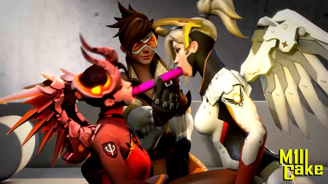 3D Animated Mercy Overwatch Source_Filmmaker Tracer m1llcake // 1280x720 // 757.3KB // webm