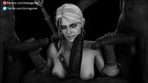 3D Blender Ciri The_Witcher The_Witcher_3:_Wild_Hunt Tomoganim // 1920x1080 // 766.2KB // png