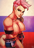 Overwatch Zarya atryl // 840x1200 // 1.3MB // png