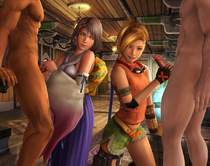 3D Final_Fantasy_(series) MrStranger Rikku Yuna // 1200x951 // 1.4MB // png