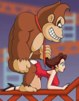 Animated BozzoPervert Donkey_Kong Donkey_Kong_(Game) Pauline // 451x581 // 2.3MB // gif