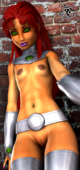 3D DC_Comics Idelacio Starfire Teen_Titans // 750x1600 // 2.0MB // png