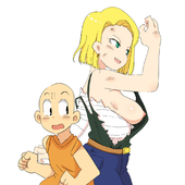 Android_18 Dragon_Ball_Z Krillin // 1000x1000 // 261.5KB // jpg