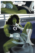 Fantastic_Four Invisible_Woman Marvel_Comics She-Hulk_(Jennifer_Walters) Sue_Storm Thirstastic // 2435x3700 // 1.6MB // jpg