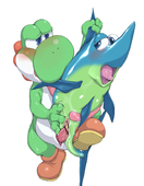 Donkey_Kong_(Game) Enguarde_the_Swordfish Super_Mario_Bros Yoshi zerodigiporu // 1270x1633 // 729.2KB // jpg