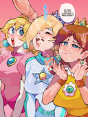 Differland Princess_Daisy Princess_Peach Princess_Rosalina Super_Mario_Bros // 3000x4000 // 2.2MB // png