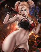 Batman_(Series) DC_Comics Harley_Quinn dandonfuga // 3927x4961 // 1.4MB // jpg