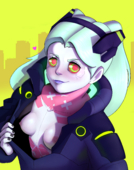 Cyberpunk_Edgerunners Rebecca_(Cyberpunk_Edgerunners) StupidSmut // 3000x3800 // 7.3MB // png