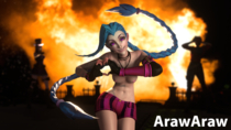 3D ArawAraw Blender Jinx League_of_Legends // 1920x1080 // 2.1MB // png