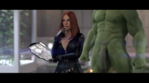 3D Avengers Black_Widow_(Natasha_Romanova) Hulk Marvel_Comics Natasha_Romanova Otacon // 3840x2160 // 4.5MB // jpg